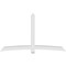 Ekena Millwork Bellingham Architectural Grade PVC Gable Bracket, 108"W x 63"H x 6"D x 6"F, 14/12 Pitch GBP108X63X0606BEL00 - alternate 4